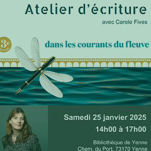 affiche atelier d'écriture